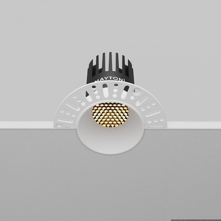 Встраиваемый светильник Maytoni  DL119-10W-2.7K-TRS-W