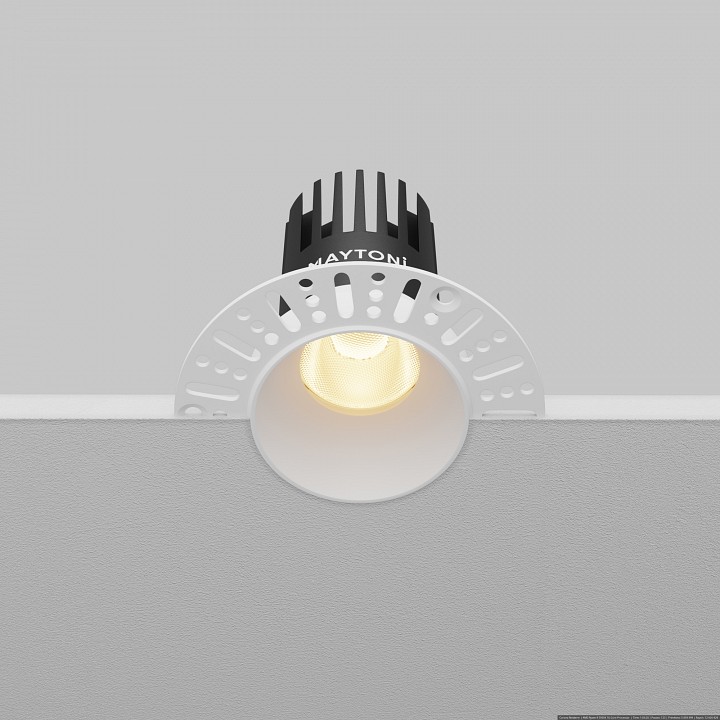 Встраиваемый светильник Maytoni  DL119-10W-2.7K-TRS-W