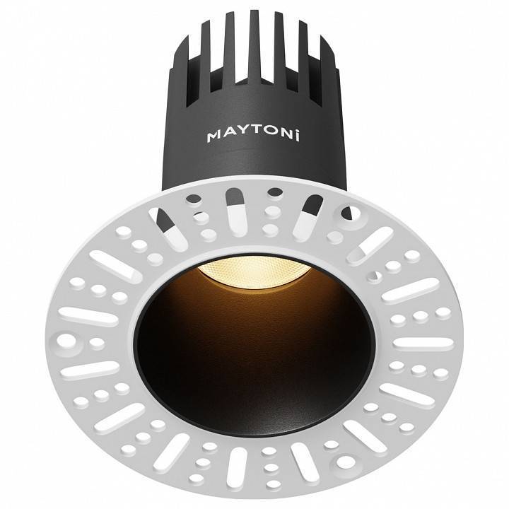 Встраиваемый светильник Maytoni Dip 10 Вт 2700 К черный DL120-10W-2.7K-TRS-B