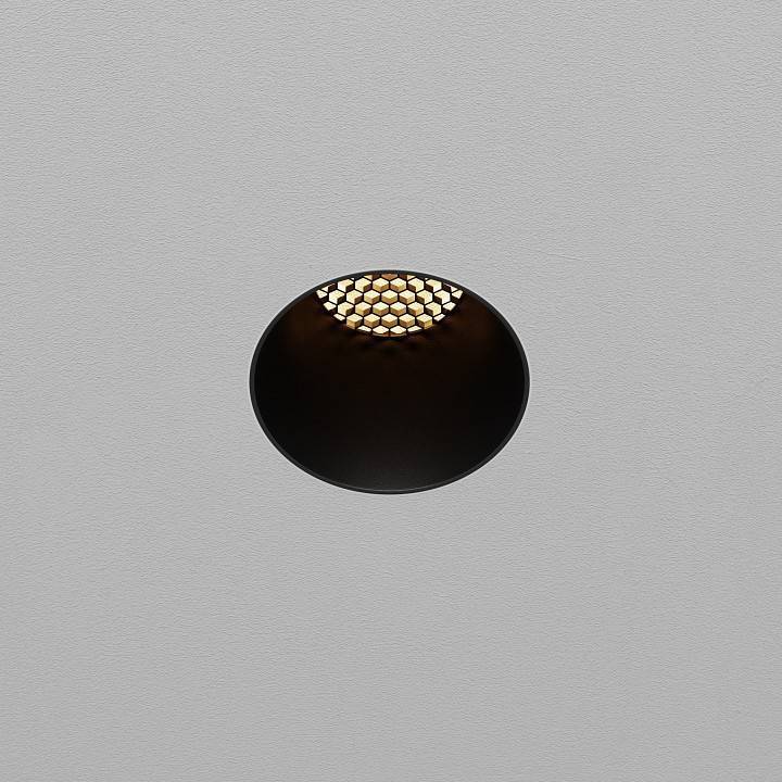 Встраиваемый светильник Maytoni Dip 10 Вт 2700 К черный DL120-10W-2.7K-TRS-B