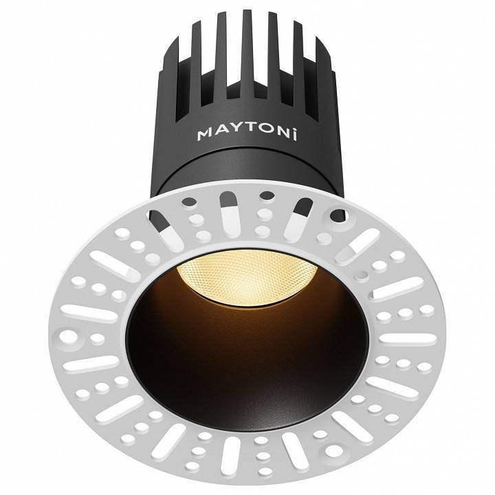 Встраиваемый светильник Maytoni Dip DL122-15W-2.7K-TRS-B