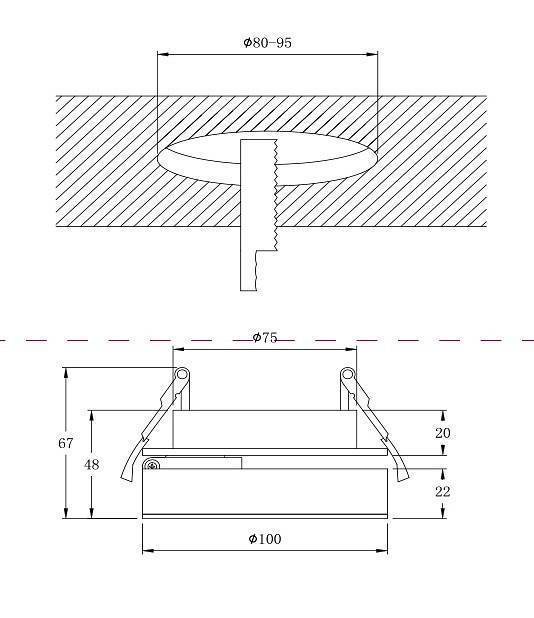 Встраиваемый светильник Maytoni Magic LED 12 Вт 3000 К DL2003-L12W