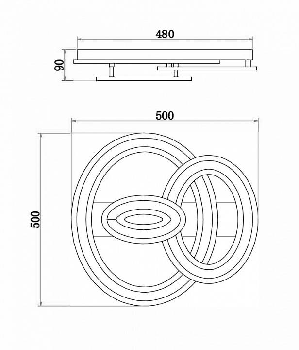 Накладной светильник Freya Sunny 63 Вт FR10022CL-L63W