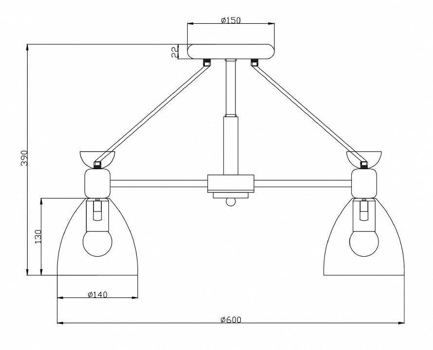 Люстра на штанге Freya Delia 5 ламп FR5033CL-05W