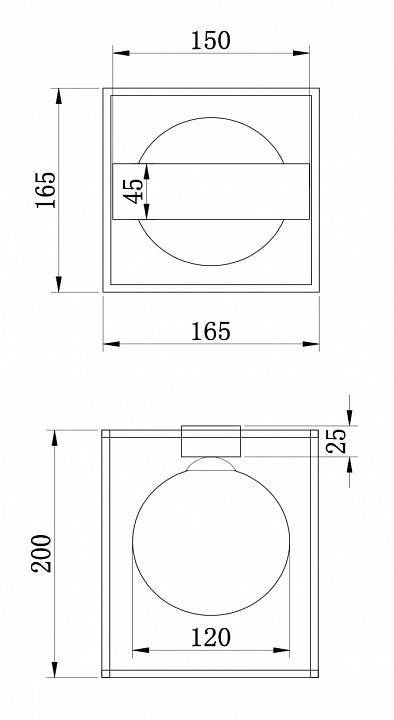 Накладной светильник Freya Trinity 1 лампа золото FR5113CL-01G