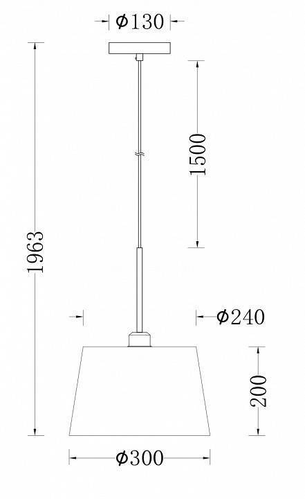 Подвесной светильник Freya Sandy 1 лампа FR5119PL-01BS