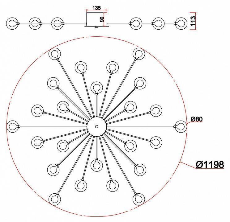 Потолочная люстра Freya Celebrity FR5242CL-24B1