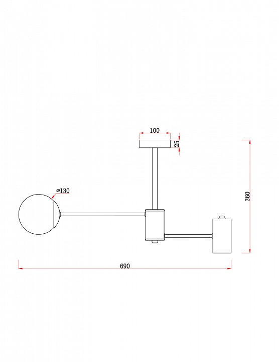 Люстра на штанге Freya Starshine FR5325CL-03BS