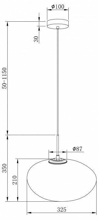 Подвесной светильник Maytoni Roca 5 Вт 3000K MOD004PL-L5CE3K