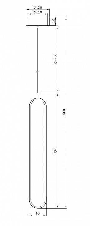 Подвесной светильник Maytoni Chain MOD017PL-L13N