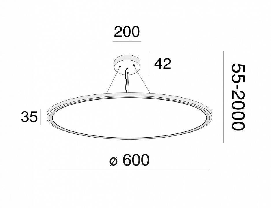 Подвесной светильник Maytoni Cosmos MOD057PL-L54W4K