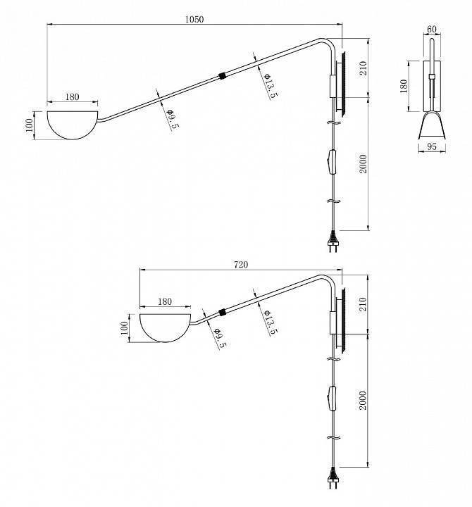 Бра Maytoni Mollis MOD126WL-01B1