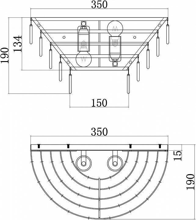 Накладной светильник Maytoni Mazzo MOD130WL-02G