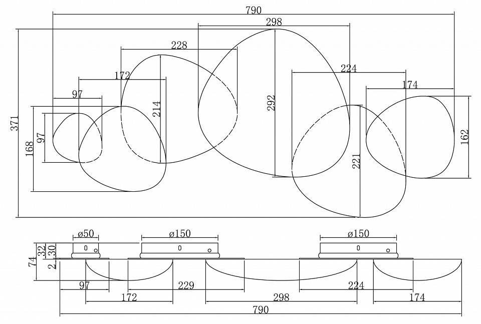 Бра Maytoni Jack-stone MOD314WL-L13N3K