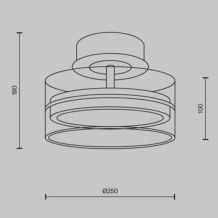 Потолочный светодиодный светильник Maytoni Dress code MOD348CL-L18BBS3K
