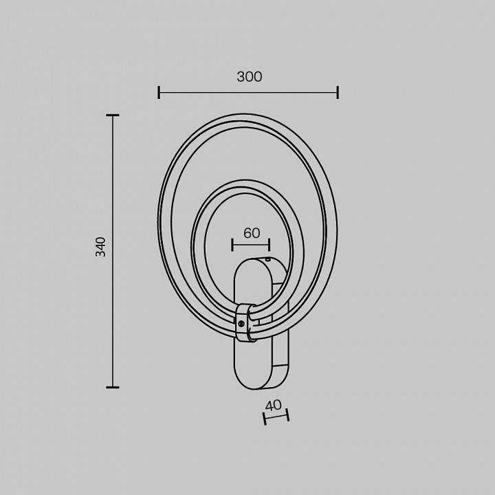 Бра Maytoni Link MOD357WL-L16BS3K
