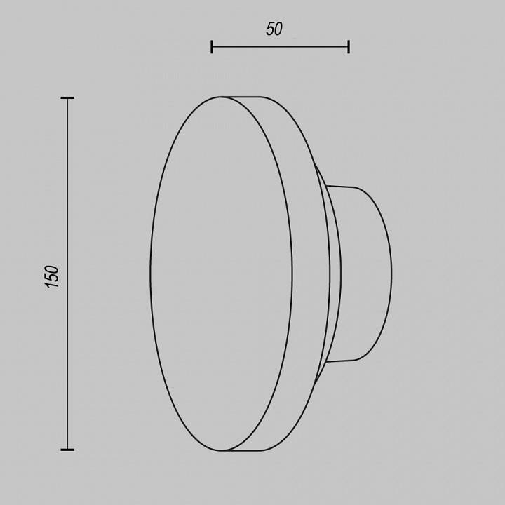 Накладной светильник Maytoni Glamping LED 5 Вт бежевый MOD437WL-L5BG3K