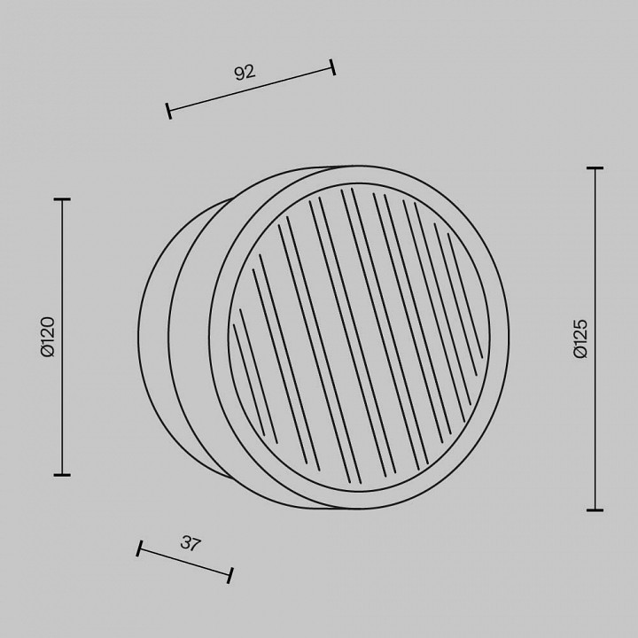 Накладной светильник Maytoni Olo MOD493WL-L6PTK1