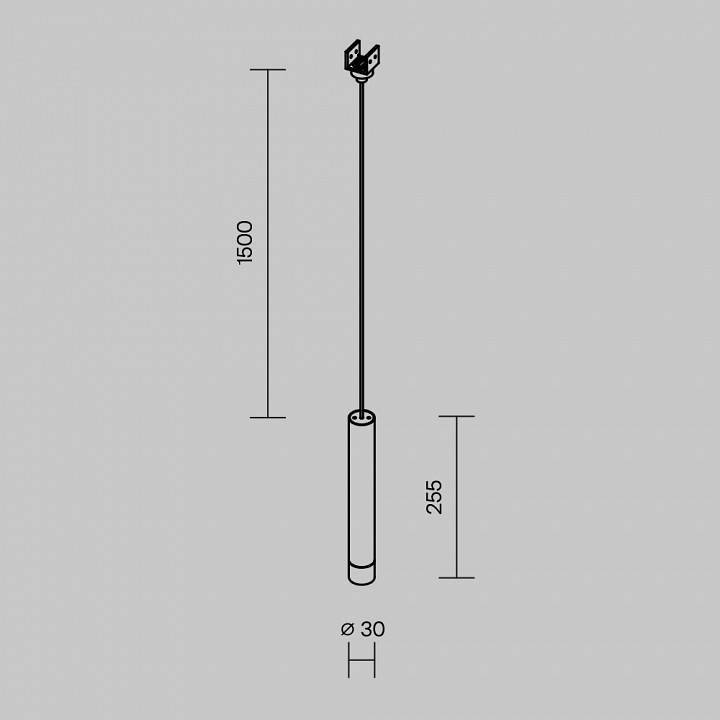 Подвесной светильник Maytoni Focus 8 Вт 3000 K O-TR01-1-P-8WB3K