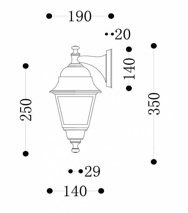 Уличный настенный светильник Maytoni Abbey Road O003WL-01B