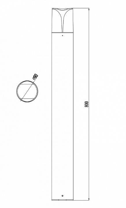 Светильник уличный наземный Maytoni Piccadilly O018FL-01B
