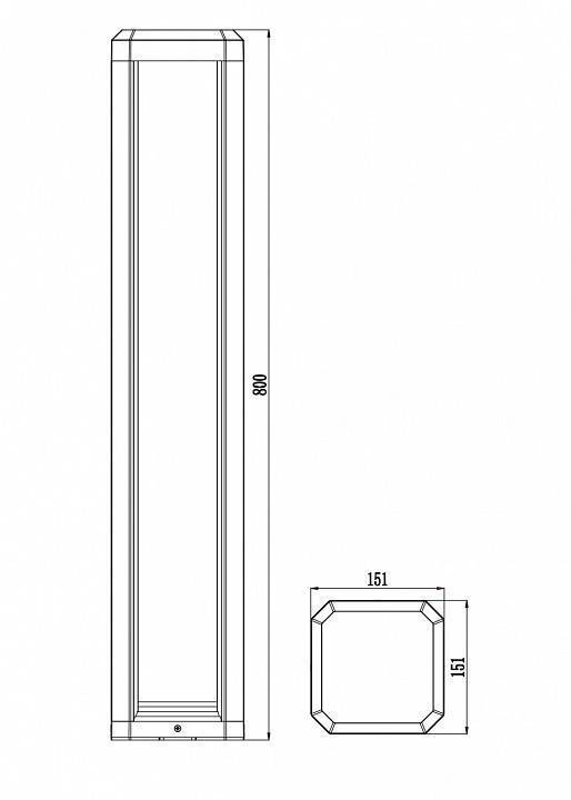 Светильник уличный наземный Maytoni Royal Mile O019FL-L12GR3K