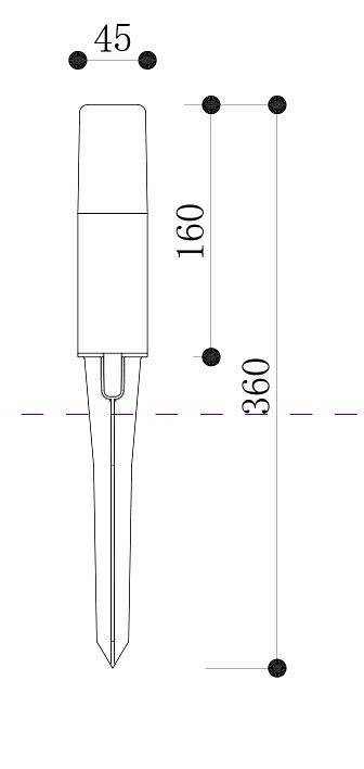 Светильник уличный наземный Maytoni Talpa O416FL-L3B3K