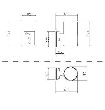 Настенный светильник Maytoni Rando серый O419WL-01GR