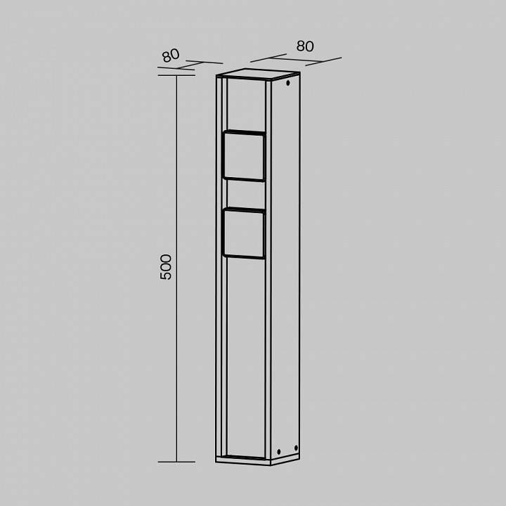 Блок розеток уличный Maytoni Socket 2 розетки IP44 O459FL-GF02SC
