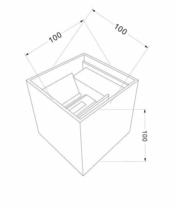 Накладной светильник Maytoni Fulton LED 6 Вт черный O572WL-L6B