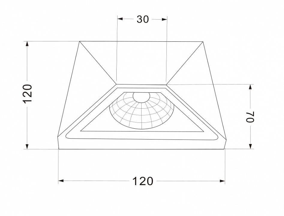 Светильник накладной Maytoni Beekman 5 Вт черный O577WL-L5B