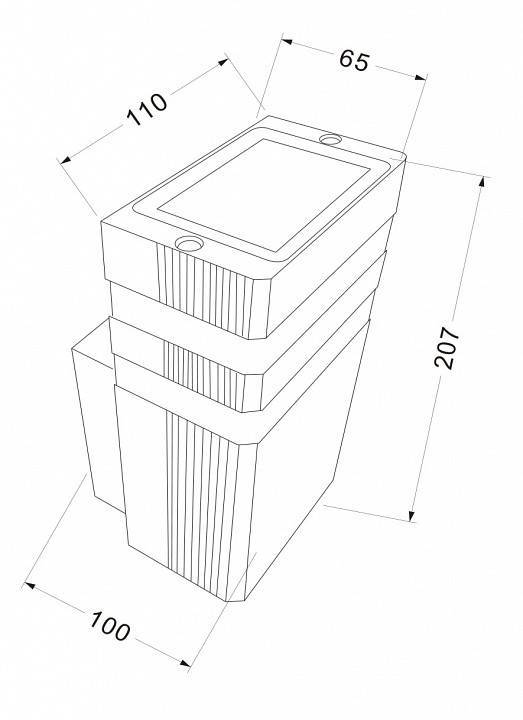 Уличный настенный светильник Maytoni Unter den Linden 1xE27 черный O578WL-01B