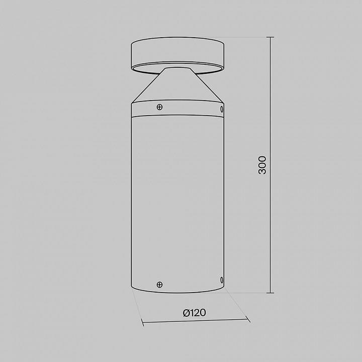 Уличный наземный светильник Maytoni Olten O591FL-L12GF3K