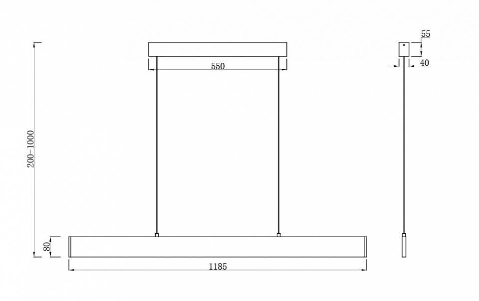 Подвесной светильник Maytoni Step P010PL-L30W
