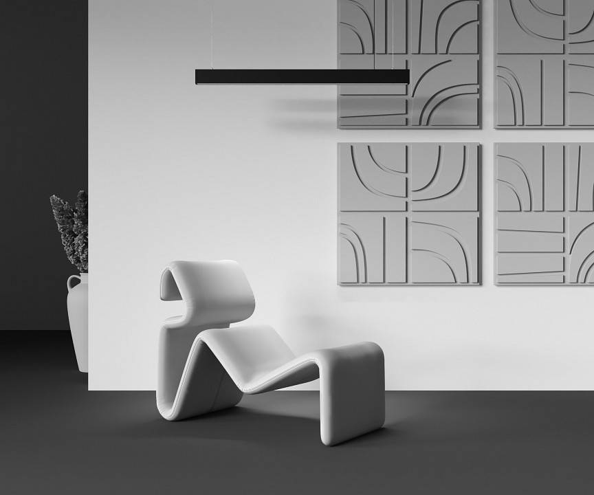 Подвесной светильник Maytoni BASIS P051PL-36W2.7-6K-B