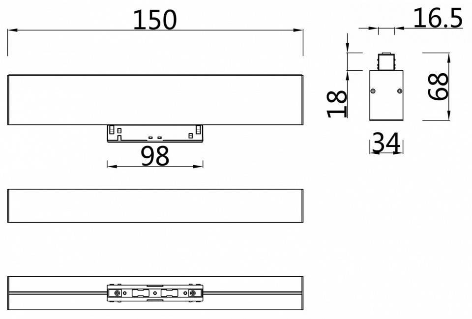 Накладной светильник Maytoni BASIS TR012-2-7W3K-W