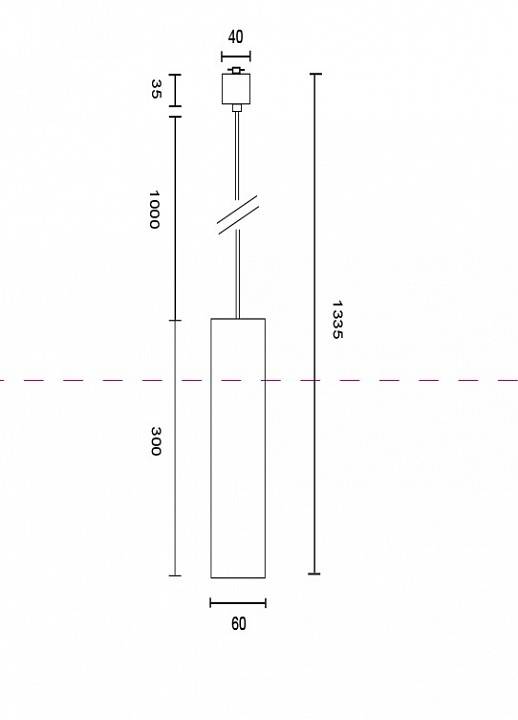 Подвесной светильник Maytoni Focus TR025-1-GU10-B