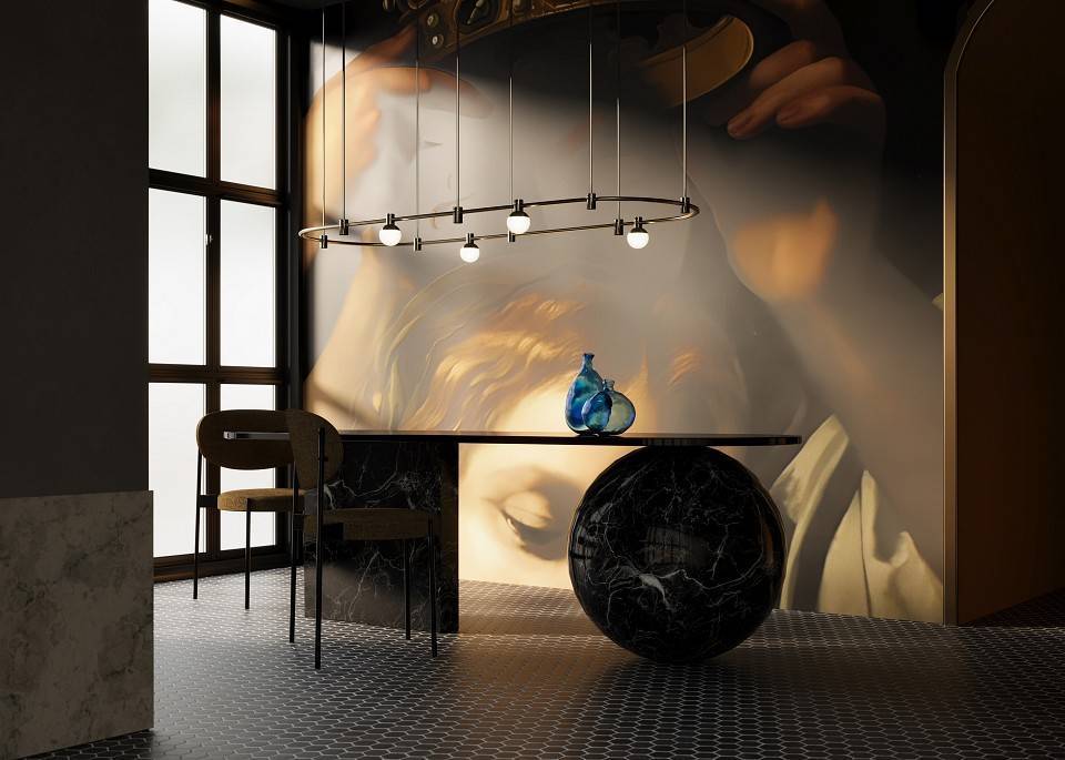 Накладной светильник Maytoni Luna TR149-1-5W4K-B