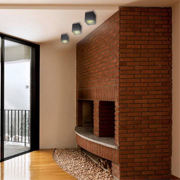 Накладной светодиодный светильник Novotech Recte 30 Вт 4000 K черный 357962