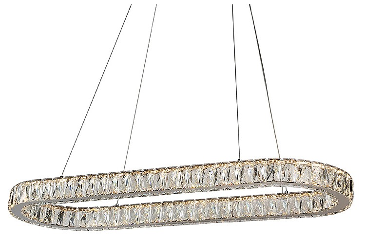 Подвесная люстра Newport  8580/90 C oval chrome