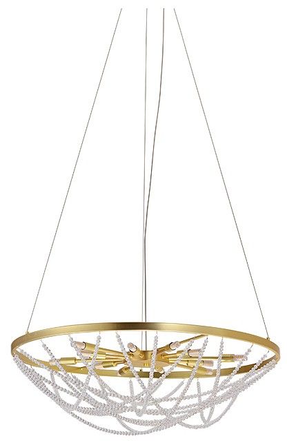 Подвесная люстра Newport ЭЛЬВИРА 8650/70 C mat.gold