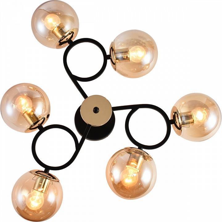 Люстра на штанге Reluce 01338 01338-0.3-06 BK+FGD