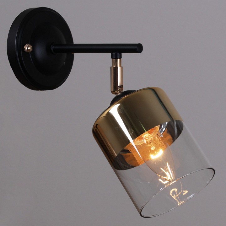 Бра De City 01555-3.2-01B BK+FGD