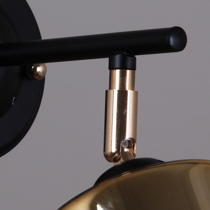 Бра De City 01555-3.2-01B BK+FGD