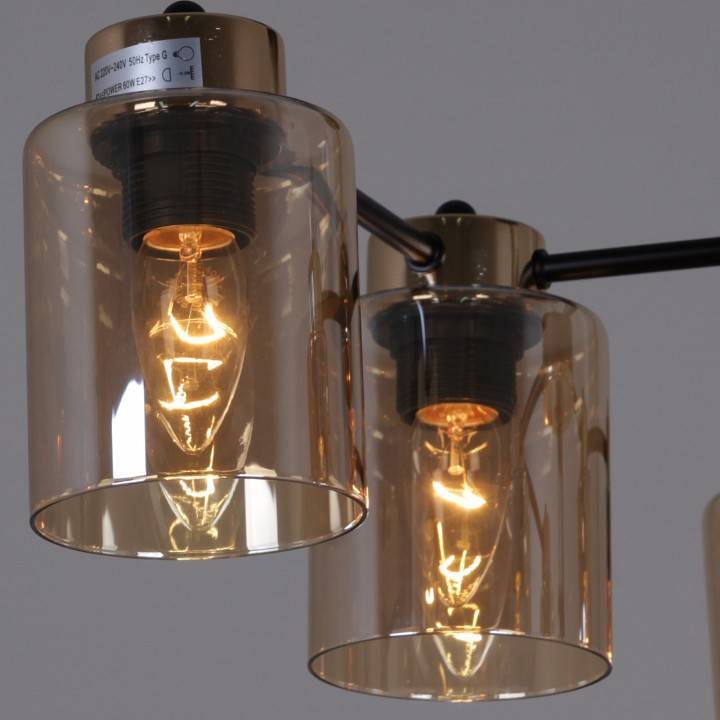 Люстра на штанге Reluce 01606-2 01606-0.3-06 BK+FGD