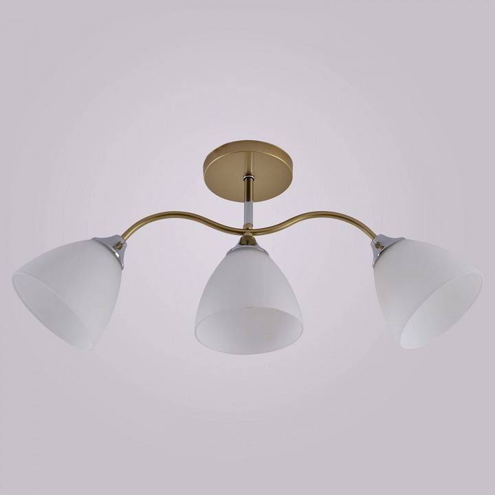 Люстра на штанге Reluce 01643 3 лампы 01643-0.3-03 GOLD+CR