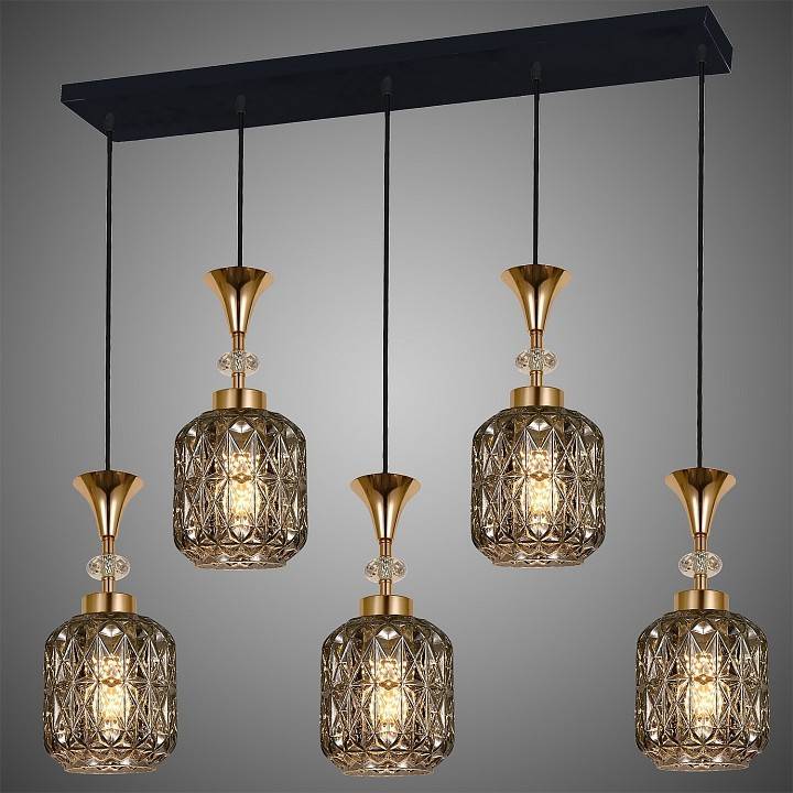 Подвесной светильник De Markt Техно 02003-0.9-05L SMOKE