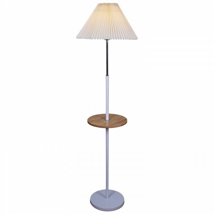 Торшер с полкой Reluce 02030-0.6-01A WH белый