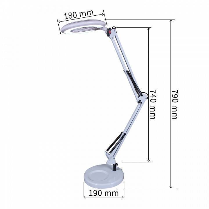 Настольная лампа офисная Reluce 2046 белая 02046-0.7-01 WH