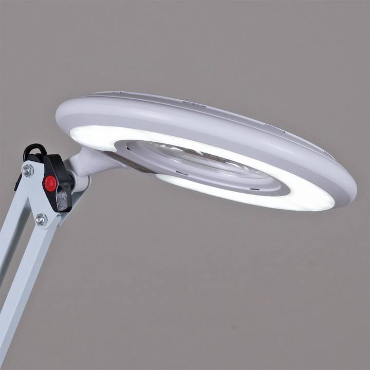 Настольная лампа офисная Reluce 2046 белая 02046-0.7-01 WH